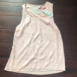 Peach colored dressy tank top